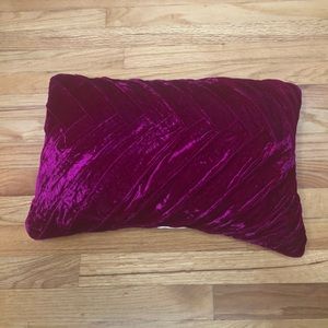 Glamorous Magenta velvet pillow